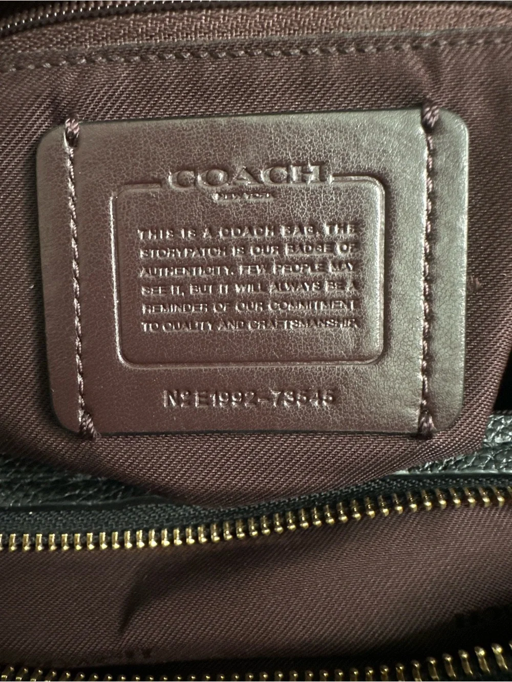 COACH | Dalton 31 No. E1992-73545 | Black Pebbled Leather | Great Condition